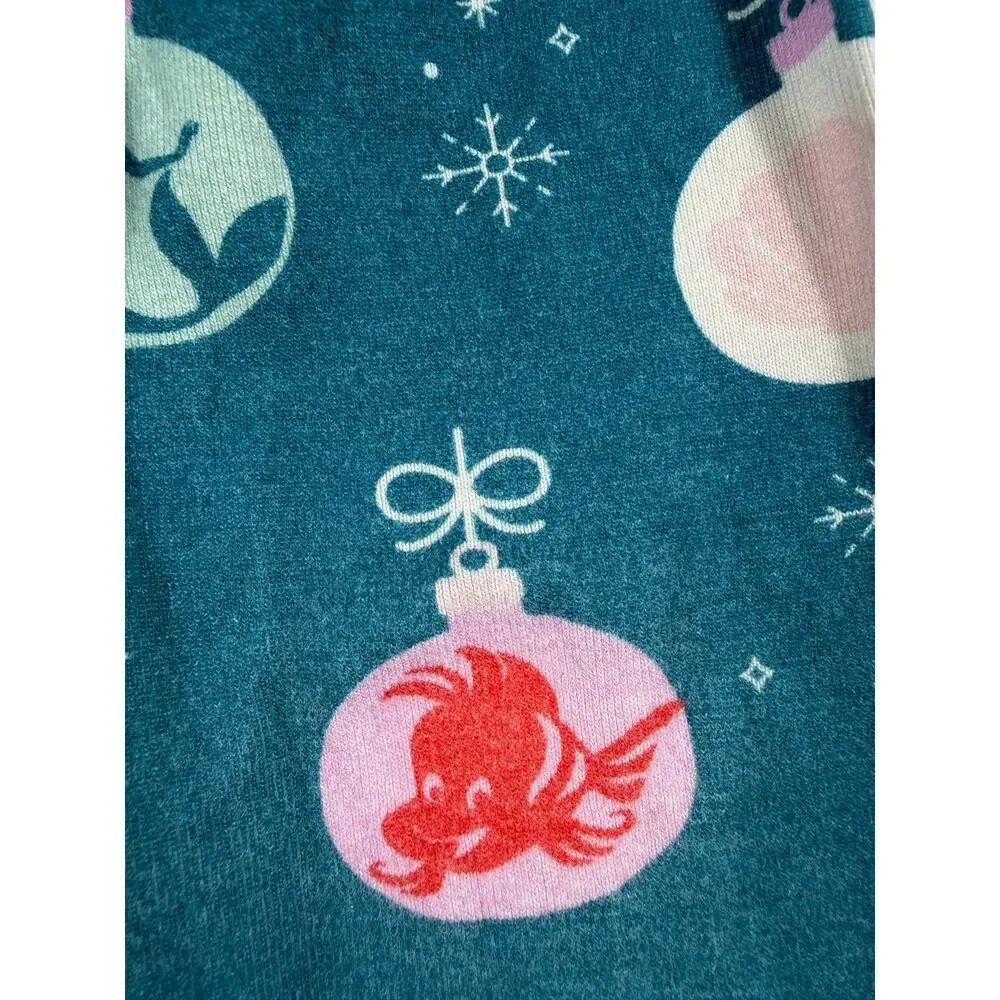 Hanna Andersson Disney Princess Ariel Holiday Organic Cotton Pajama Set Size 4